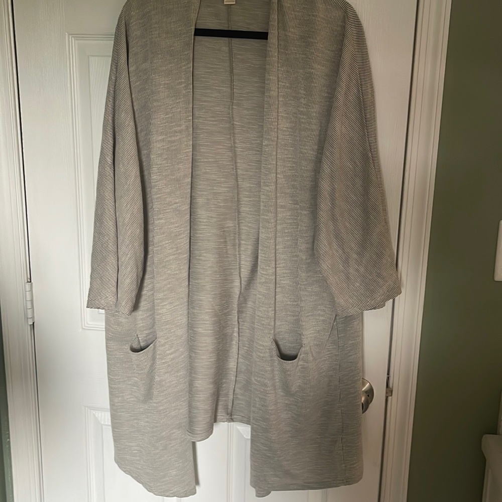 Ribbed Open front cardigan